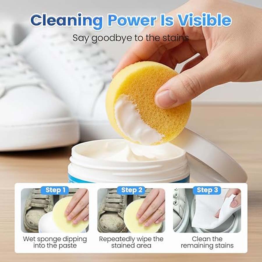 White Shoe Cleaner Paste, Whit - Sneaker Care Whitener 评论和价格
