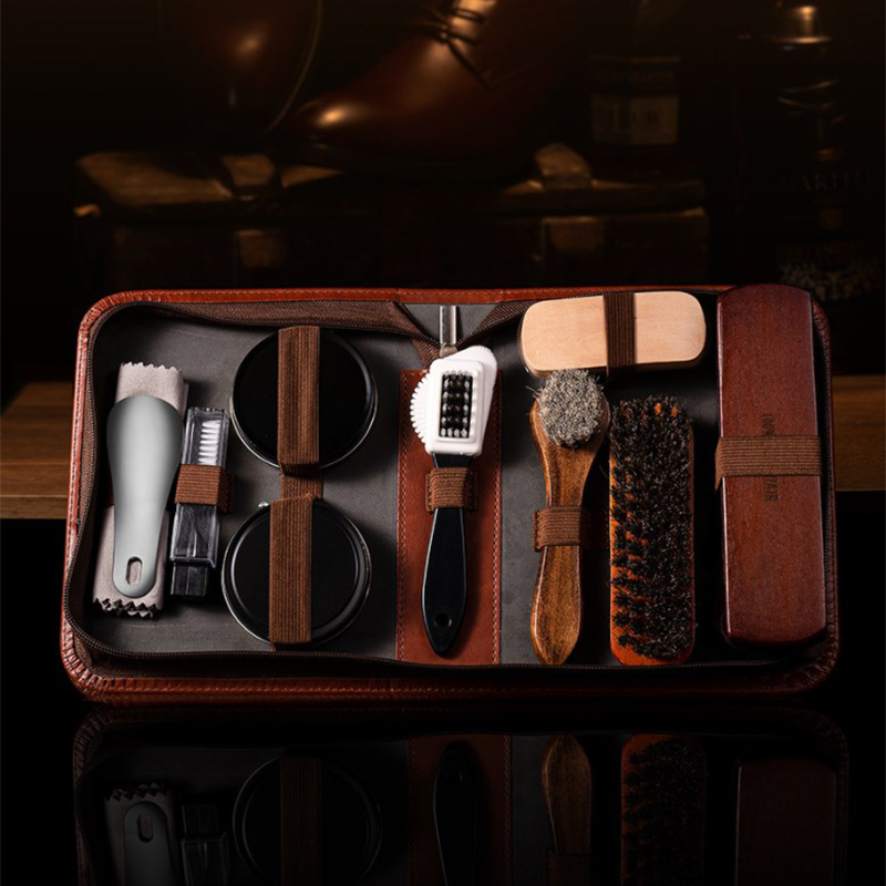 HorseHair Shoe Brush Set Leath - Sneaker Cleaning Kit 评论和价格