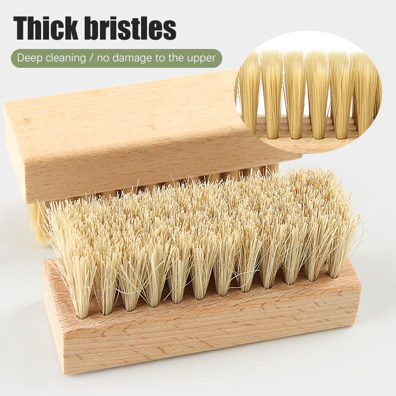 1PC Pig Bristles Shoe Brush Fo - Sneaker Cleaning Kit 评论和价格