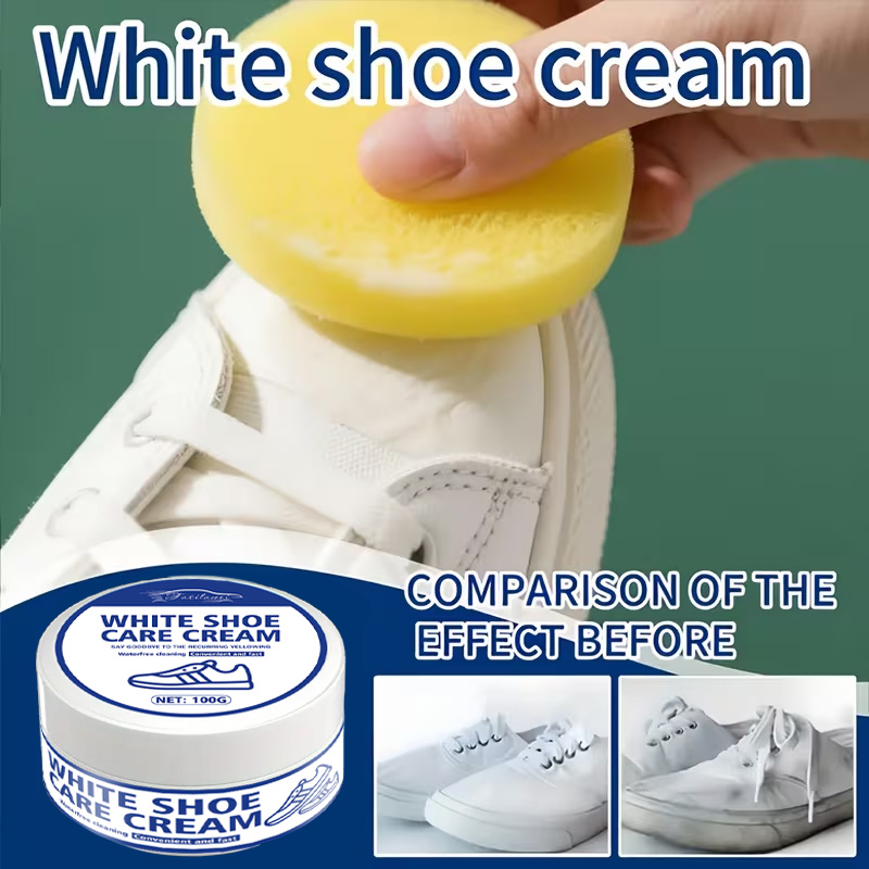 White Sneaker Care Cream with  - Sneaker Care Whitener 评论和价格