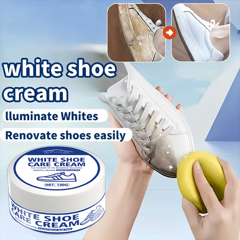 White Sneaker Care Cream with  - Sneaker Care Whitener 评论和价格