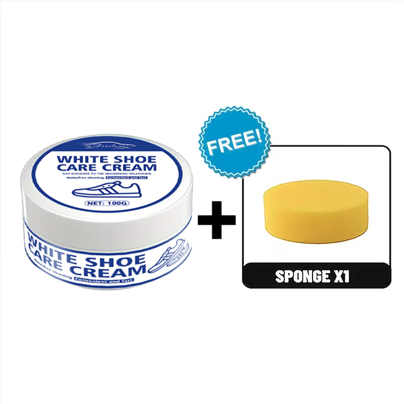 White Sneaker Care Cream with  - Sneaker Care Whitener 评论和价格