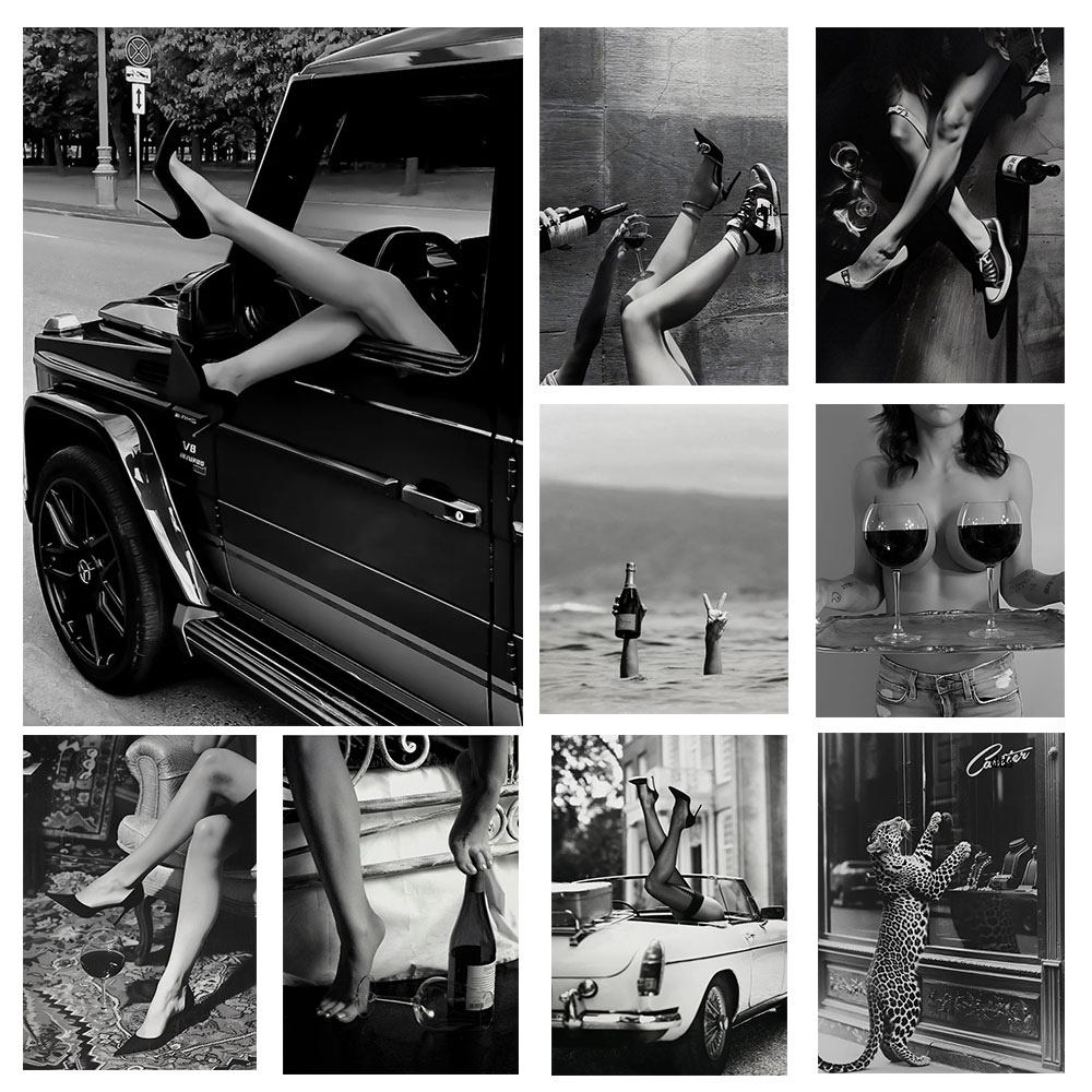 Black and White Luxury Cars, S - Waterproof Spray Shoe 评论和价格